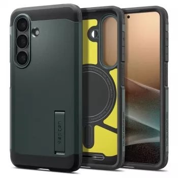 Spigen Tough Armor Mag MagSafe Case for Samsung Galaxy S26+ - Zielony