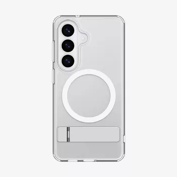 Spigen Ultra Hybrid S Mag MagSafe Case do Samsung Galaxy S26 - Biały przezroczysty