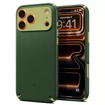 SPIGEN Nano Pop Hybrid Mag MagSafe Case do Apple iPhone 17 Pro, Avocado Green