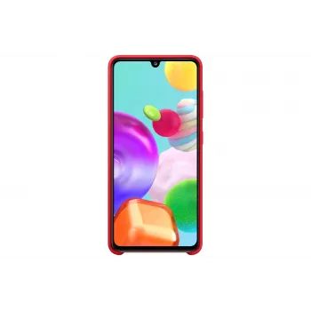 Samsung Galaxy A41 Silicone Cover Case Red