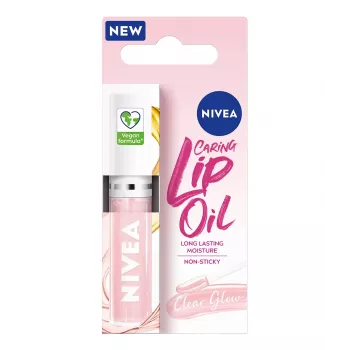 NIVEA Caring Lip Oil Clear Glow Nawilżający olejek do ust 5,5 ml