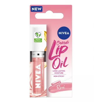 NIVEA Caring Lip Oil Rose Olejek do ust 5,5 ml