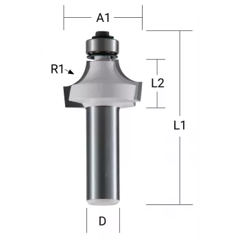Frez zaokrąglający Makita - 19 mm