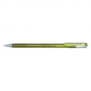Pentel Hybrid Dual Metallic Gel Pen - Gold - 1.0 mm - Capped