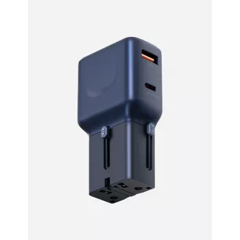 ENERGEA TravelGoAdapter 35 USB-A/USB-C 35W Niebieski