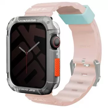 Skinarma Shokku Pasek do Apple Watch 45/44/42mm Jasny Róż
