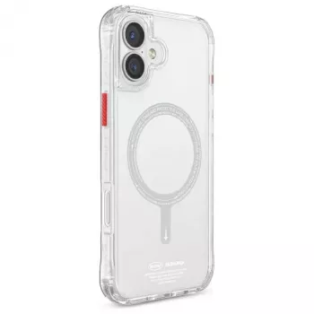 SKINARMA Saido Magnetic Charging Case do iPhone 16 6.1 cala Przezroczysty