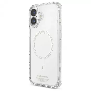 SKINARMA Saido Case do iPhone 16 Plus 6.7 cala, ładowanie magnetyczne, zielony (Niteglow)