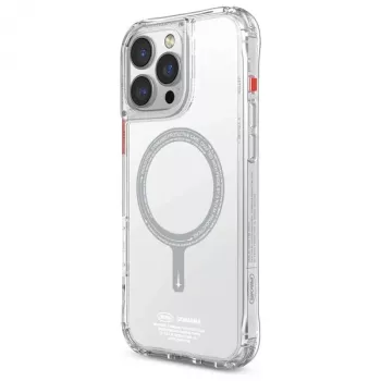 SKINARMA Saido Case do iPhone 16 Pro 6.3 cala, przezroczysty, z ładowaniem magnetycznym