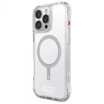 SKINARMA Saido Magnetic Charging Case do iPhone 16 Pro Max 6.9 cala przezroczysty