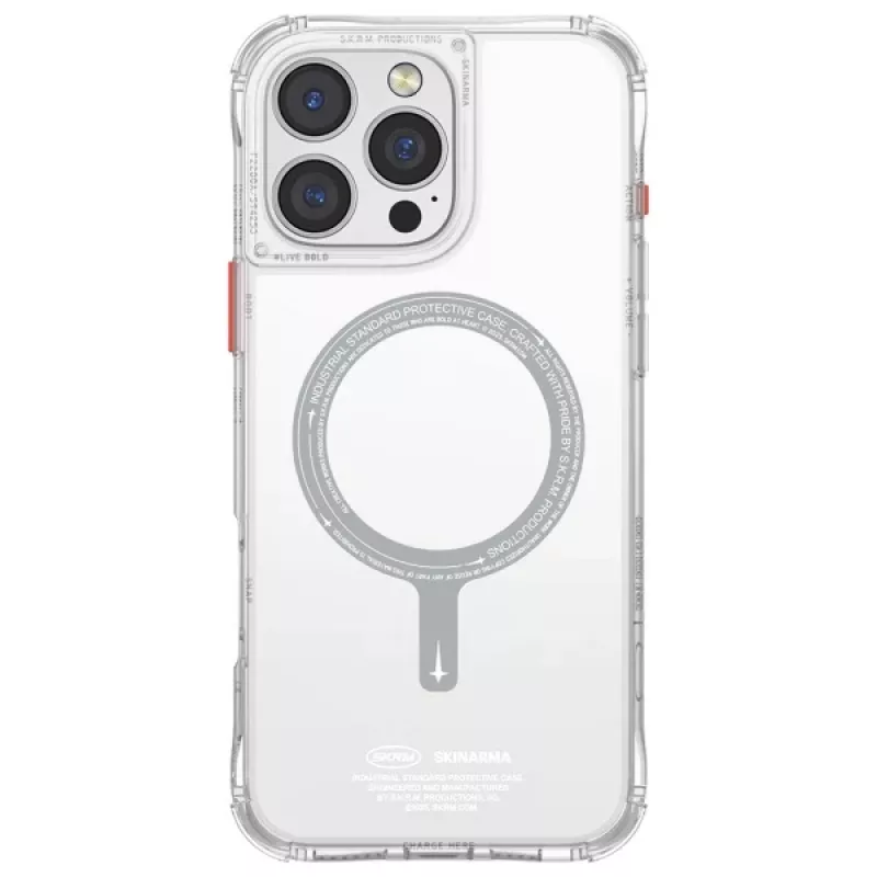 SKINARMA Saido Magnetic Charging Case do iPhone 16 Pro Max 6.9 cala przezroczysty