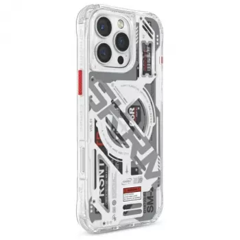 SKINARMA Ekho Magnetic Charging Case do Apple iPhone 16 Pro Max 6.9 cala przezroczysty