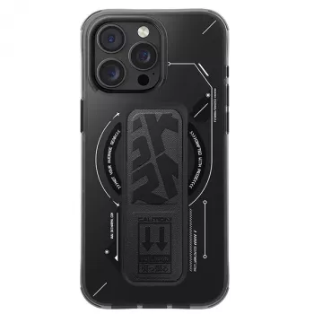 Skinarma Helio Case do iPhone 16 Pro Max 6.9 cala, ładowanie magnetyczne + uchwyt z gripem, czarny