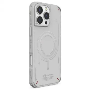 SKINARMA Mecha Case do iPhone 16 Pro Max 6.9 cala, ładowanie magnetyczne, jasnoszary