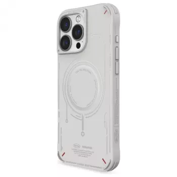 SKINARMA Mecha Case do iPhone 16 Pro Max 6.9 cala, ładowanie magnetyczne, jasnoszary