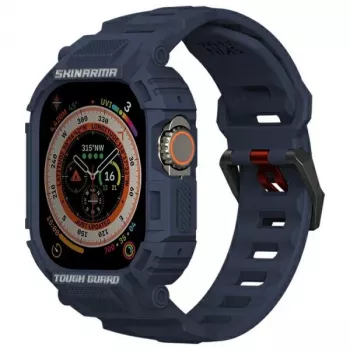 SKINARMA Mecha 2-w-1 Etui z Paskiem do Apple Watch Ultra 49mm Granatowy
