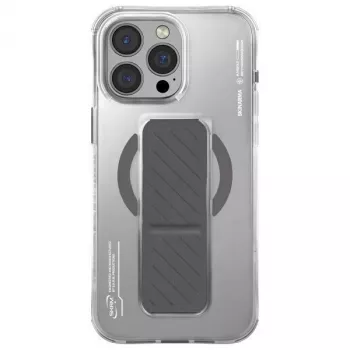 Etui Skinarma Axon do iPhone 16 Pro Max 6,9 cala, ładowanie magnetyczne + uchwyt z podstawką, tytan
