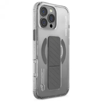 Etui Skinarma Axon do iPhone 16 Pro Max 6,9 cala, ładowanie magnetyczne + uchwyt z podstawką, tytan