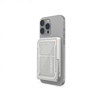 Skinarma Nexus Mecha Magnetic Kick-Stand Power Bank 5000mAh 20W PD USB-C MagSafe Light Grey