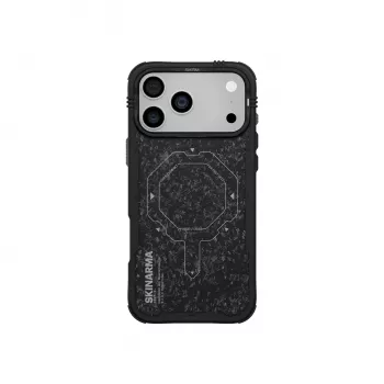 Etui Skinarma Vektor MagSafe na iPhone 17 Pro, Onyksowa Czerń