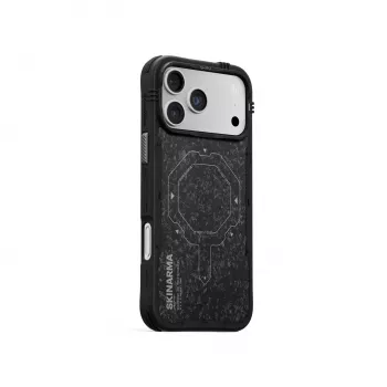 Etui Skinarma Vektor MagSafe na iPhone 17 Pro, Onyksowa Czerń