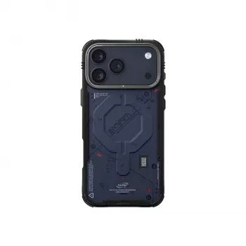 SKINARMA Vigor etui z pierścieniem magnetycznym Mag-Charge do Apple iPhone 17 Pro Max, granatowe (SK-IP17PM-VGR-BLU)