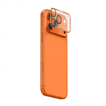 Skinarma Magma Full Matte Camera Lens Protector do Apple iPhone 17 Pro - Pomarańczowy