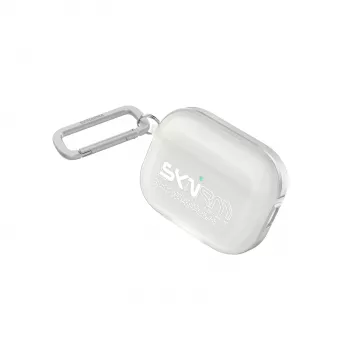 SKINARMA Kinzoku etui z karabińczykiem do Apple AirPods Pro 3, matowe przezroczyste (SK-APP3KIN-FROST)