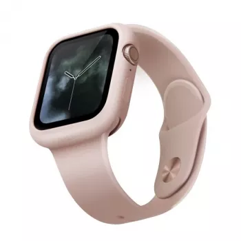 UNIQ Lino Apple Watch Case dla Series 4/5/6/SE/SE3 44mm - Blush Pink