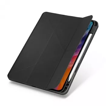 UNIQ Transforma Rigor Folio Case do iPad Air 10.9-calowy (4. / 5. generacji) - Antracytowy z powłoką antybakteryjną