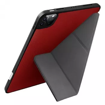 UNIQ Transforma Folio Case dla iPad Pro 11 cali (2021/2020) i iPad Air 10.9 cali (2022/2020) z ochroną antybakteryjną, koralowy czerwony
