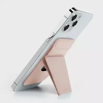 UNIQ Lyft Magnetyczny uchwyt na telefon i etui na karty Różowy