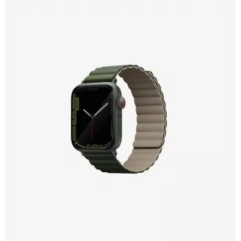 UNIQ Revix Reversible Magnetic Apple Watch Band 42/44/45/49mm Green-Taupe