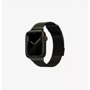 UNIQ Dante Apple Watch Band Stainless Steel Milanese Loop Green 42/44/45mm