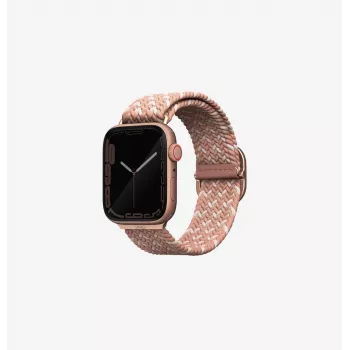 UNIQ Aspen Braided Solo Loop Watch Strap dla Apple Watch 38/40/41mm Series 1-9/SE/SE2/SE3 - Citrus Pink