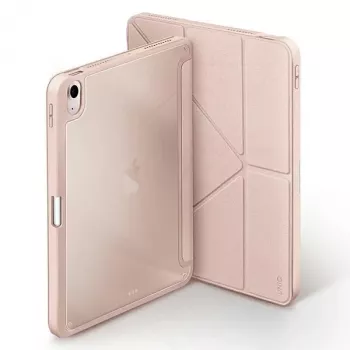 UNIQ Moven Antimicrobial Folio Case do iPad Air 10.9 cala (2020/2022) i iPad Air 11 cala (M2 2024) - Blush Pink