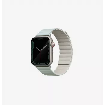 UNIQ Revix Reversible Magnetic Watch Strap for Apple Watch Series 1/2/3/4/5/6/7/8/9/SE/SE2/SE3 38/40/41mm - Sage Green/Beige