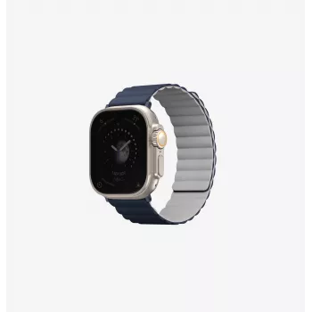 UNIQ Revix Reversible Magnetic Watch Strap for Apple Watch Series 1/2/3/4/5/6/7/8/9/SE/SE2/SE3 38/40/41mm - Sage Green/Beige