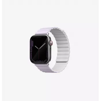 UNIQ Revix Reversible Magnetic Apple Watch Strap Lilac/White for Series 1/2/3/4/5/6/7/8/9/SE/SE2/SE3/Ultra/Ultra 2/Ultra 3 42/44/45/49mm