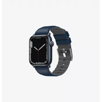 UNIQ Linus Pasek do Apple Watch Airosoft Silicone Nautical Blue 42/44/45/49mm