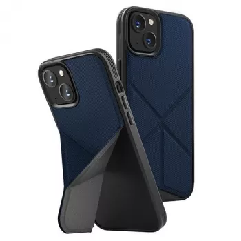 UNIQ Transforma Folio Case do iPhone 14 Plus / 15 Plus 6.7 cala Magclick Ładowanie Elektryczny Niebieski