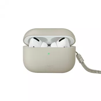 UNIQ Lino Silicone Case for AirPods Pro 2nd Generation (2022/2023) - Beige Ivory