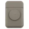 UNIQ Flixa Magnetyczny Portfel na Karty z Podpórką Flint Grey MagSafe