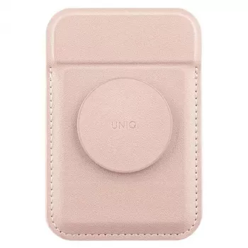 UNIQ Flixa Magnetyczny Portfel na Karty z Podpórką Blush Pink MagSafe