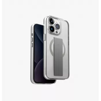 UNIQ Heldro Mag iPhone 15 Pro Max 6.7 cala Magclick Etui Ładowarki Przezroczysty