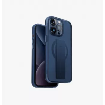 UNIQ Heldro Mag Case do iPhone 15 Pro Max 6,7 cala MagClick Ładowanie Ultramaryna Głęboki Niebieski