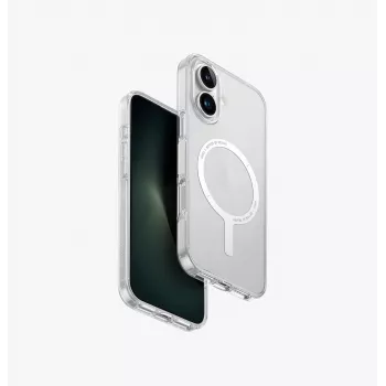 UNIQ Clario Case do Apple iPhone 16 6.1 cala MagClick Ładowanie Lucent Clear