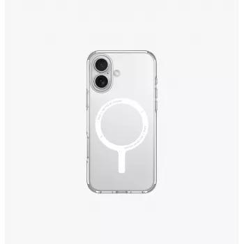UNIQ Clario Case do Apple iPhone 16 6.1 cala MagClick Ładowanie Lucent Clear