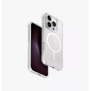 UNIQ LifePro Xtreme Magclick Charging Case do iPhone 16 Pro 6.3 cala Przezroczysty Tinsel Lucent