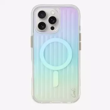 UNIQ Coehl Linear Magnetic Charging Case do iPhone 16 Pro Max 6,9 cala Opal/Iridescent